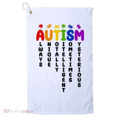 Always Unique Autism Definition Quote Golf Towel