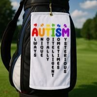 Always Unique Autism Definition Quote Golf Towel thumb 2