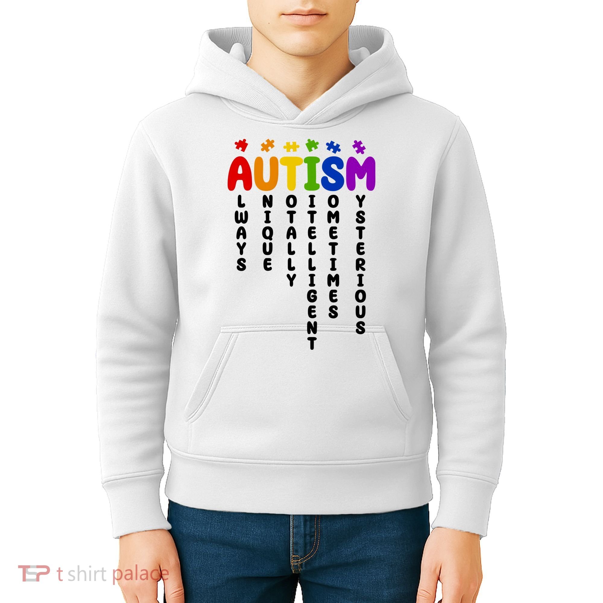 Always Unique Autism Definition Quote Kids Hoodie
