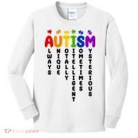 Always Unique Autism Definition Quote Kids Long Sleeve Shirt thumb 0