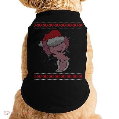Axolotl Ugly Christmas Sweater Design Doggie Tank