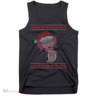 Axolotl Ugly Christmas Sweater Design Tank Top
