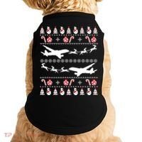 Airplanes Ugly Christmas Cute Gift Xmas Costume Doggie Tank thumb 0