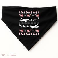 Airplanes Ugly Christmas Cute Gift Xmas Costume USA-Made Doggie Bandana thumb 0