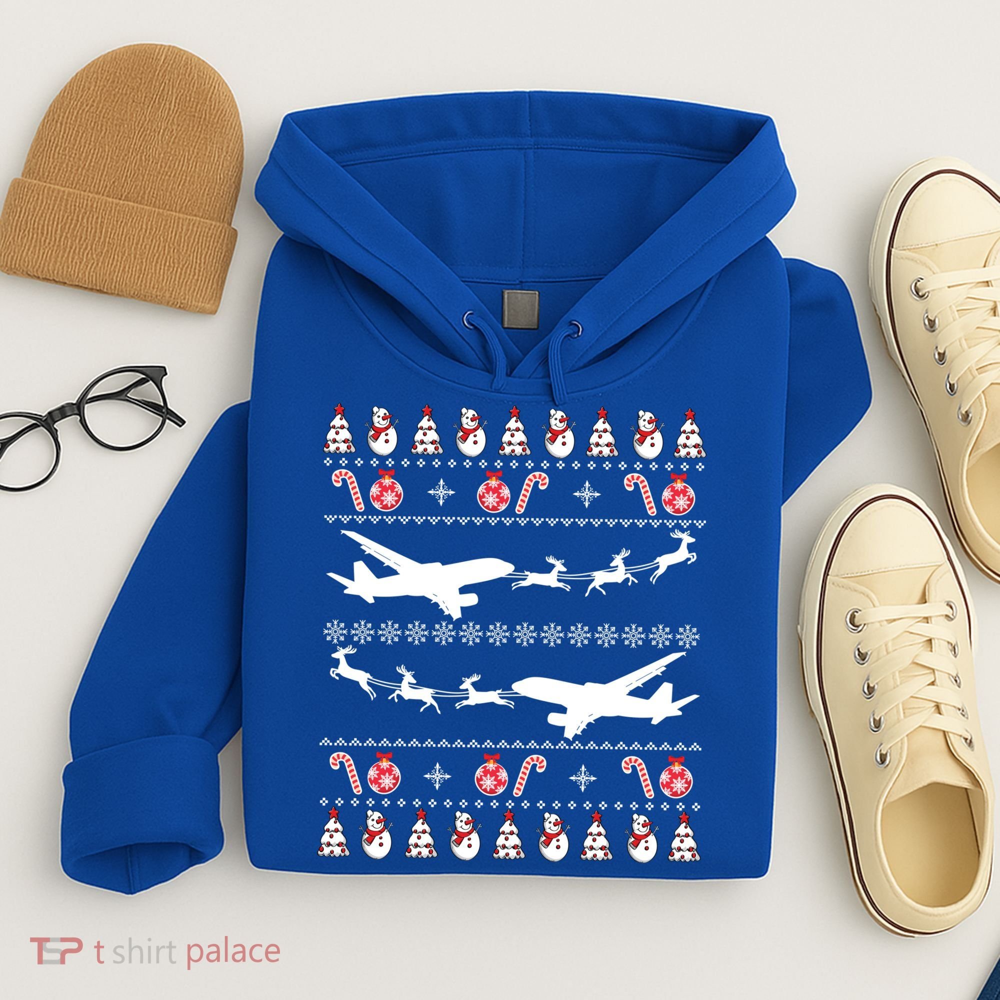 Airplanes Ugly Christmas Cute Gift Xmas Costume Hoodie