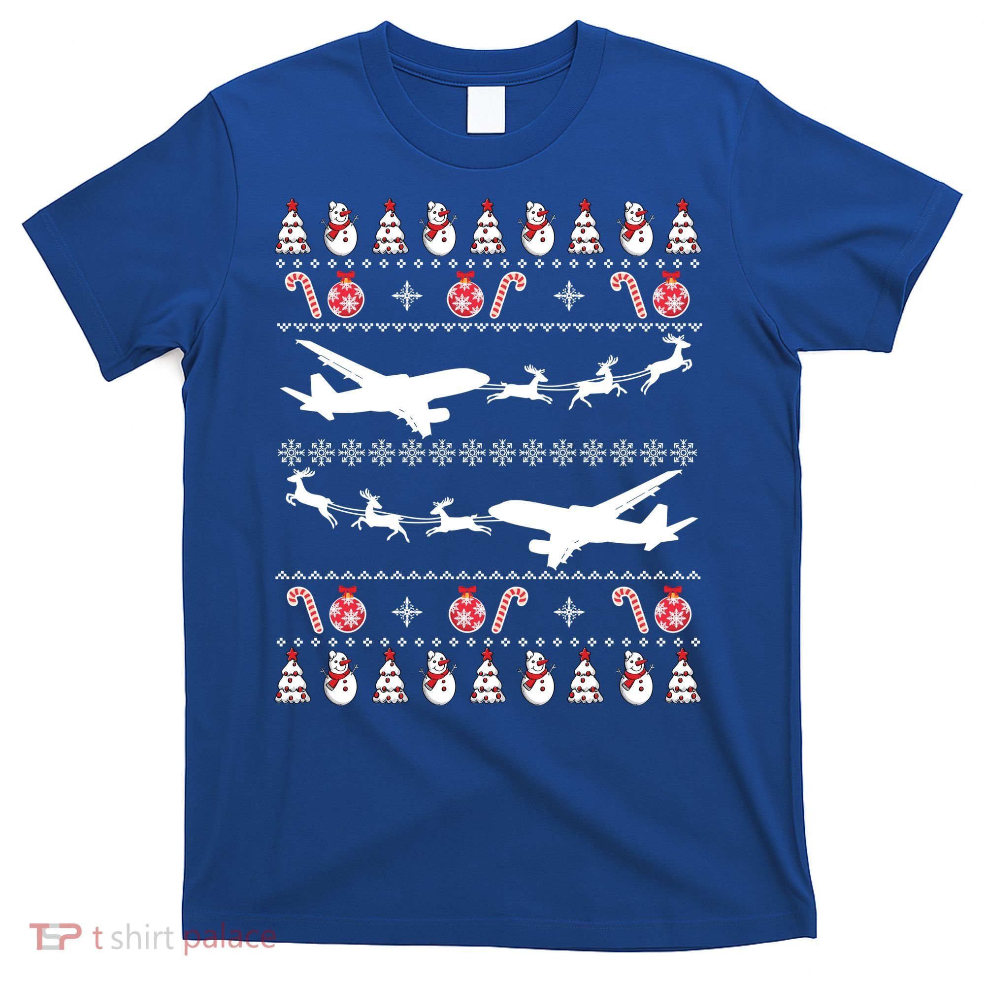 Airplanes Ugly Christmas Cute Gift Xmas Costume T-Shirt