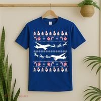 Airplanes Ugly Christmas Cute Gift Xmas Costume T-Shirt thumb 2