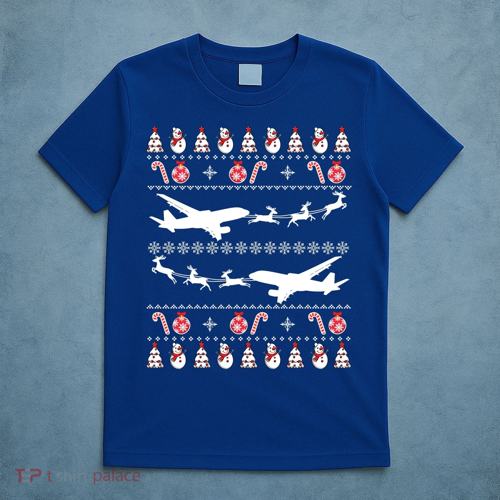 Airplanes Ugly Christmas Cute Gift Xmas Costume T-Shirt