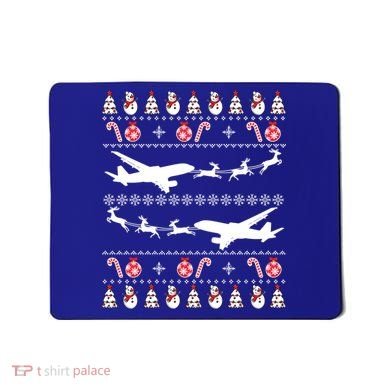 Airplanes Ugly Christmas Cute Gift Xmas Costume Mousepad