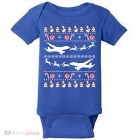 Airplanes Ugly Christmas Cute Gift Xmas Costume Baby Bodysuit thumb 0