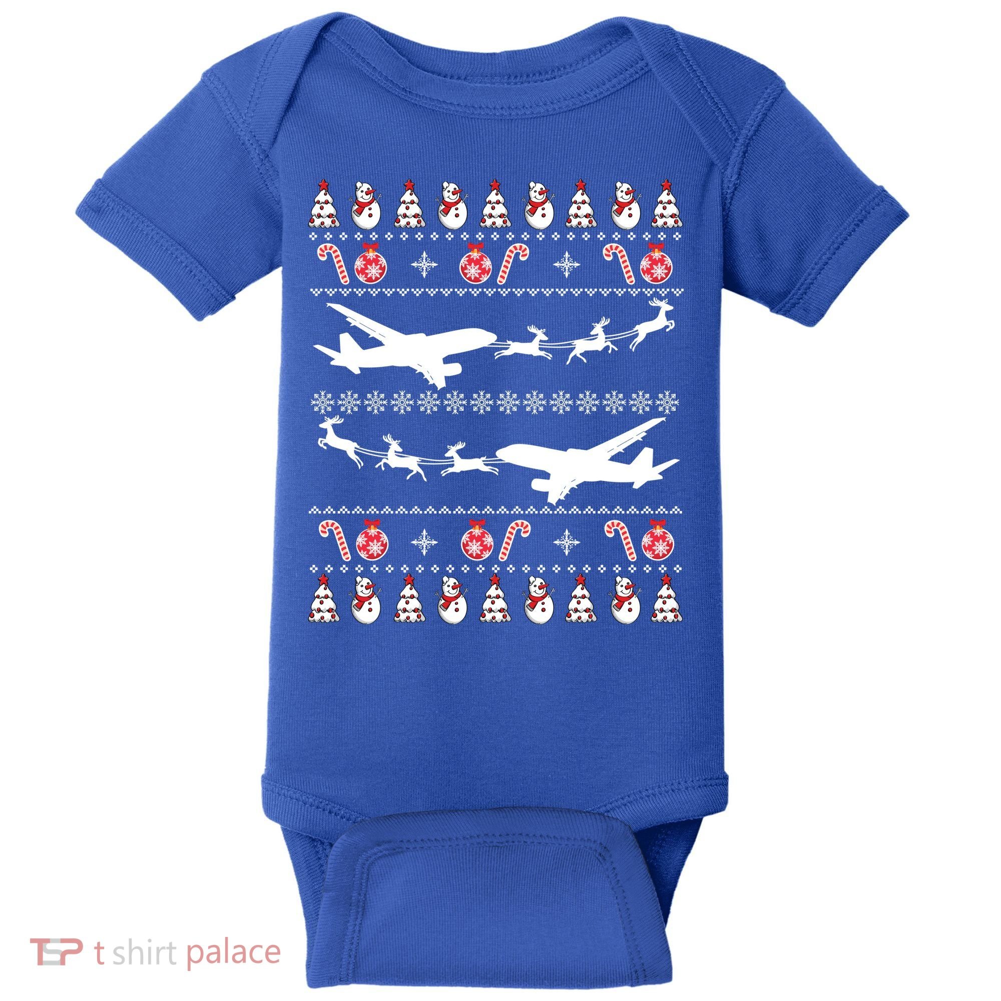Airplanes Ugly Christmas Cute Gift Xmas Costume Baby Bodysuit