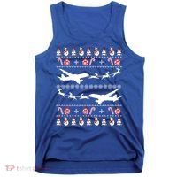 Airplanes Ugly Christmas Cute Gift Xmas Costume Tank Top thumb 0