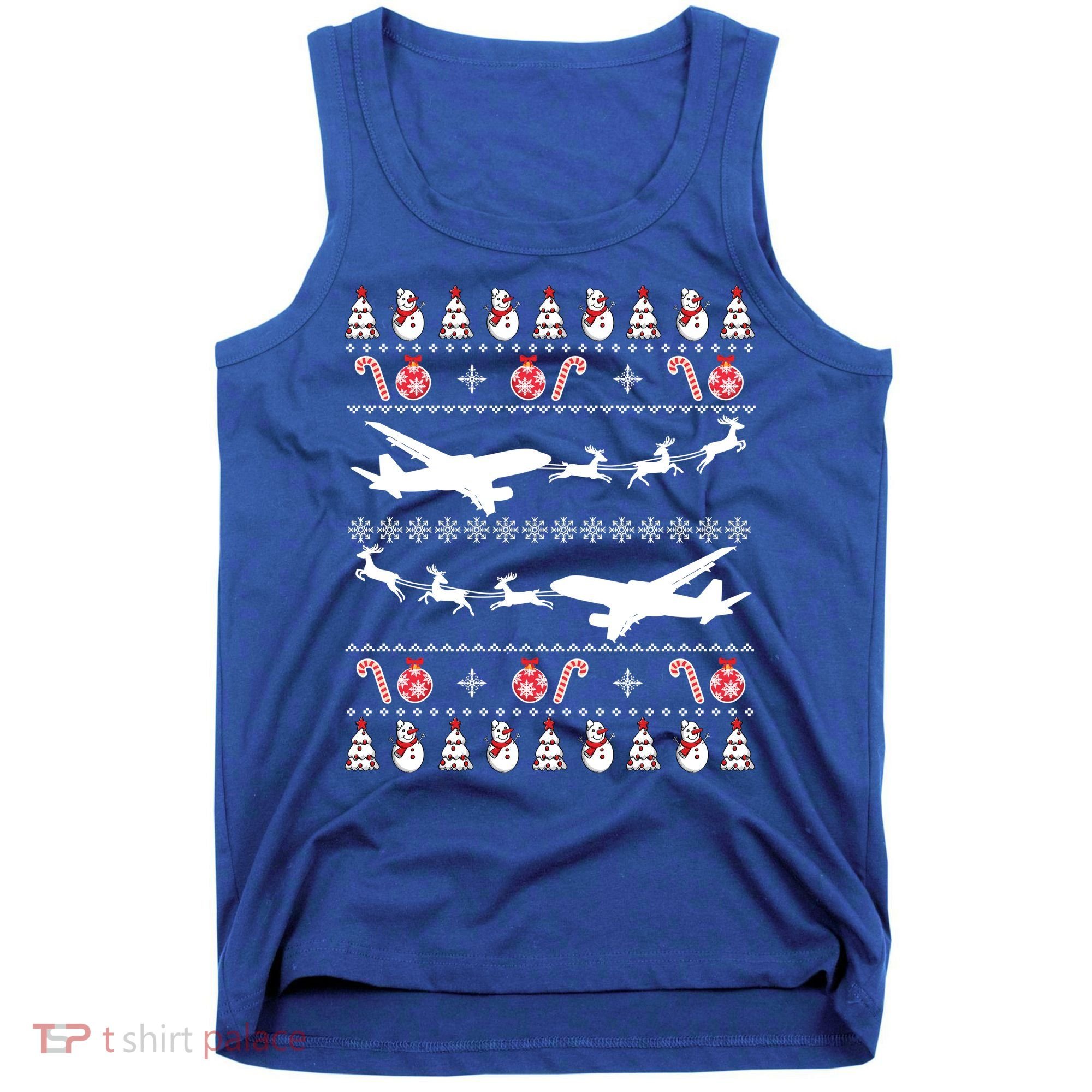 Airplanes Ugly Christmas Cute Gift Xmas Costume Tank Top