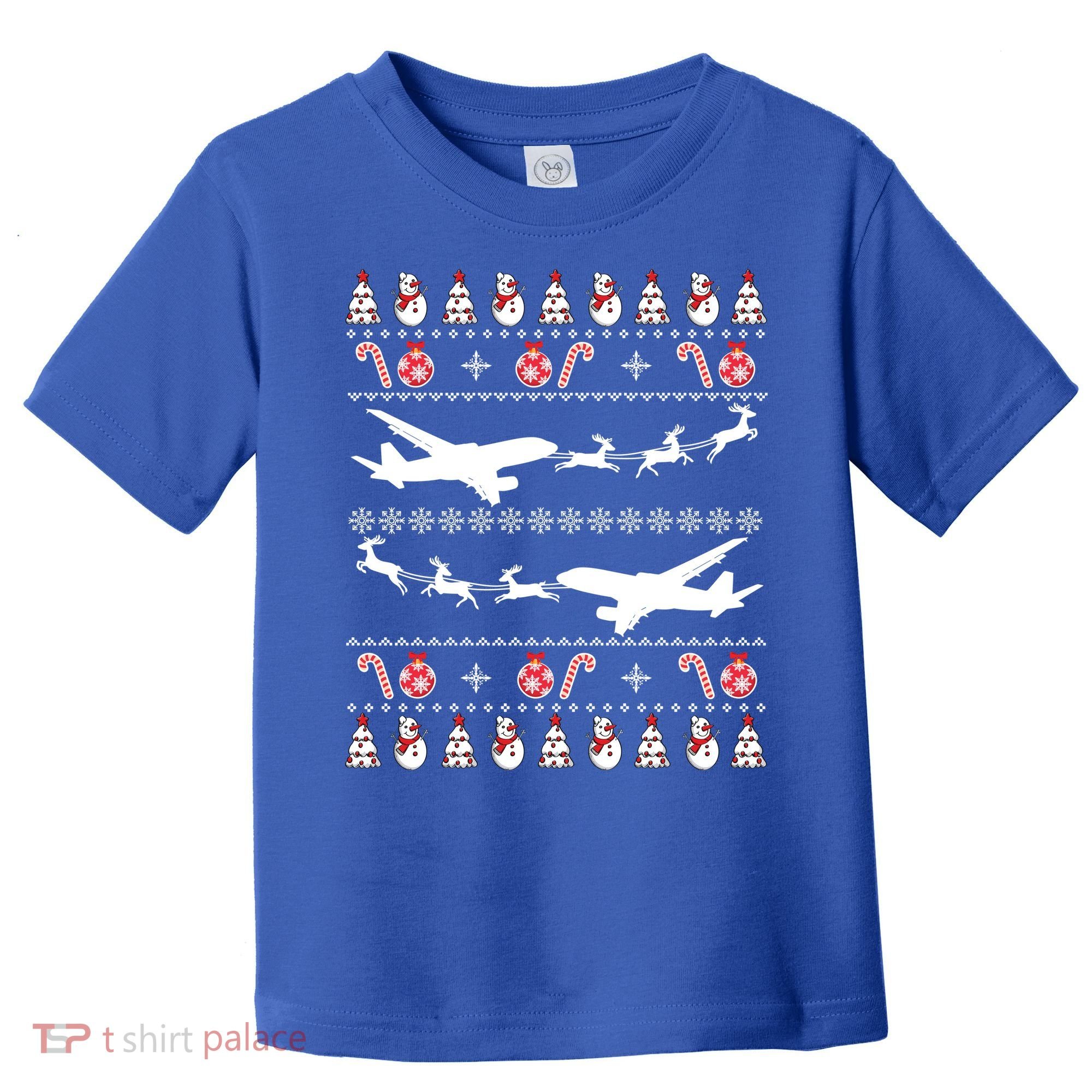 Airplanes Ugly Christmas Cute Gift Xmas Costume Toddler T-Shirt