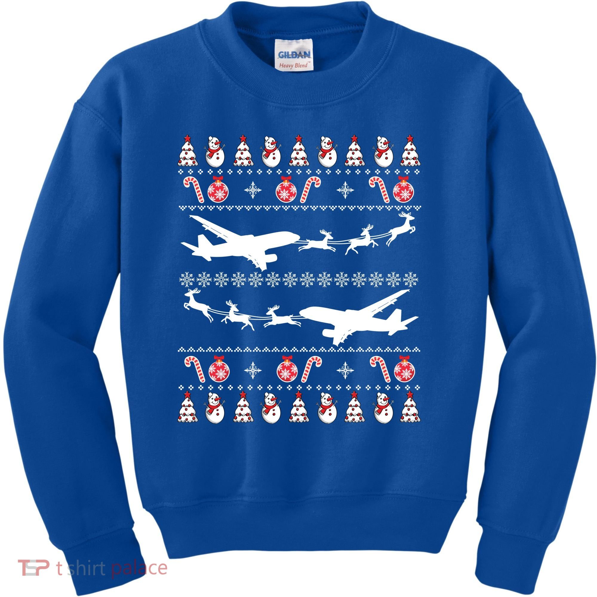 Airplanes Ugly Christmas Cute Gift Xmas Costume Kids Sweatshirt