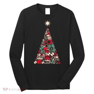 Audio Music Fan Christmas Tree Long Sleeve Shirt