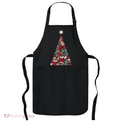 Audio Music Fan Christmas Tree Apron