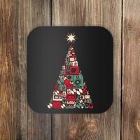 Audio Music Fan Christmas Tree Coaster thumb 0