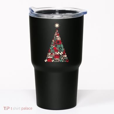 Audio Music Fan Christmas Tree Tumbler