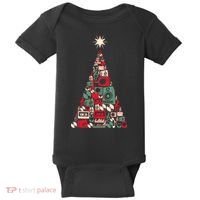 Audio Music Fan Christmas Tree Baby Bodysuit thumb 0