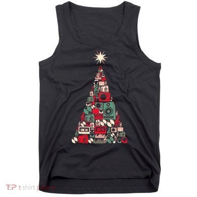 Audio Music Fan Christmas Tree Tank Top