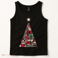 Audio Music Fan Christmas Tree Tank Top thumb 2