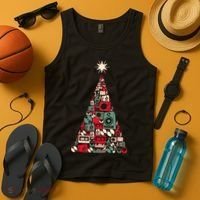 Audio Music Fan Christmas Tree Tank Top thumb 4