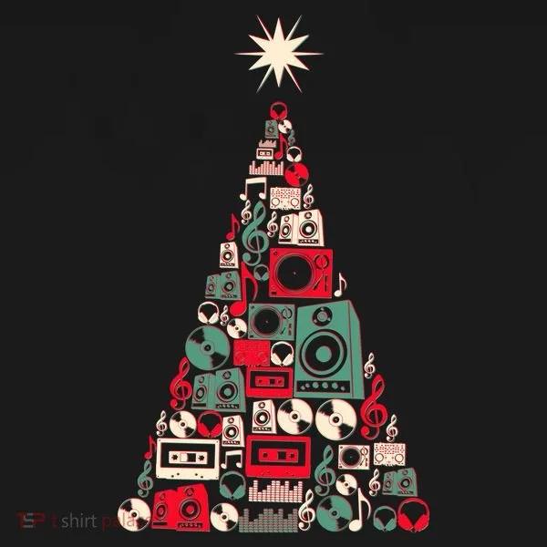 Audio Music Fan Christmas Tree Toddler T-Shirt