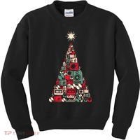 Audio Music Fan Christmas Tree Kids Sweatshirt thumb 0