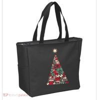 Audio Music Fan Christmas Tree Tote Bag thumb 2