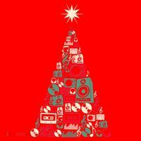 Audio Music Fan Christmas Tree Santa Hat thumb 1