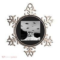 Alien UFO Funny Cat Selfie Ornament thumb 0