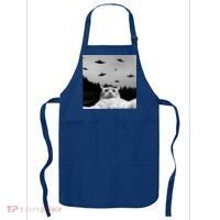 Alien UFO Funny Cat Selfie Apron thumb 0
