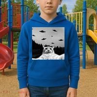Alien UFO Funny Cat Selfie Kids Hoodie thumb 2