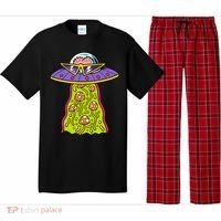 Alien UFO Funky Mushrooms Sci-Fi Fans Pajama Set thumb 0