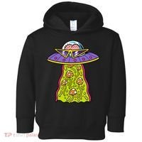 Alien UFO Funky Mushrooms Sci-Fi Fans Toddler Hoodie thumb 0