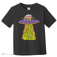 Alien UFO Funky Mushrooms Sci-Fi Fans Toddler T-Shirt thumb 0