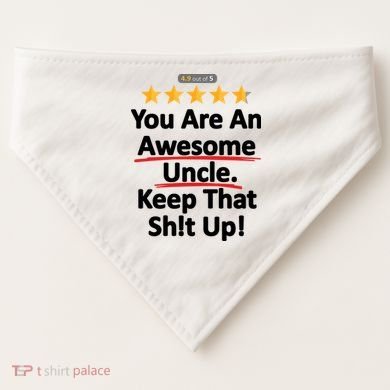 Awesome Uncle Funny Gift For Uncles USA-Made Doggie Bandana
