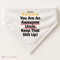 Awesome Uncle Funny Gift For Uncles USA-Made Doggie Bandana thumb 0