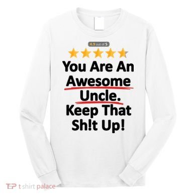 Awesome Uncle Funny Gift For Uncles Long Sleeve Shirt