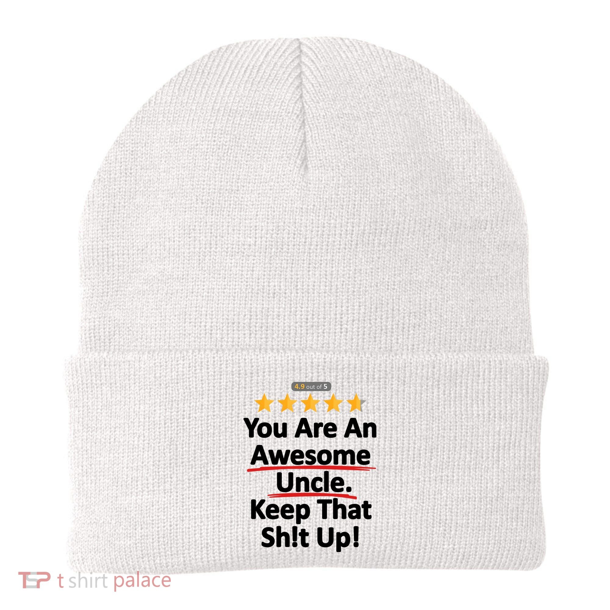 Awesome Uncle Funny Gift For Uncles Beanie