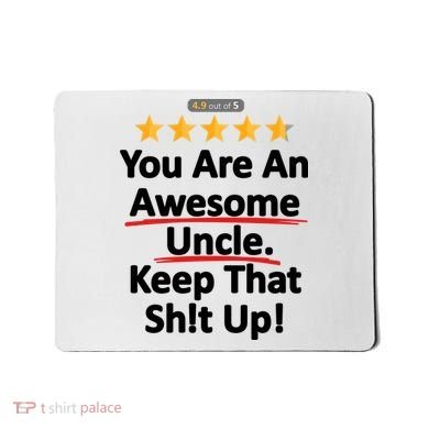 Awesome Uncle Funny Gift For Uncles Mousepad