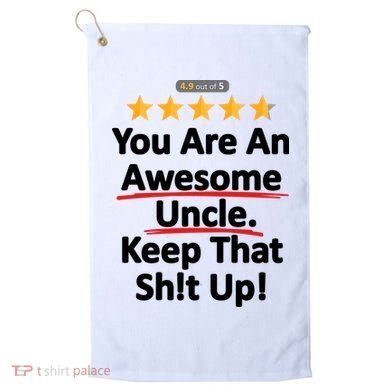 Awesome Uncle Funny Gift For Uncles Golf Towel