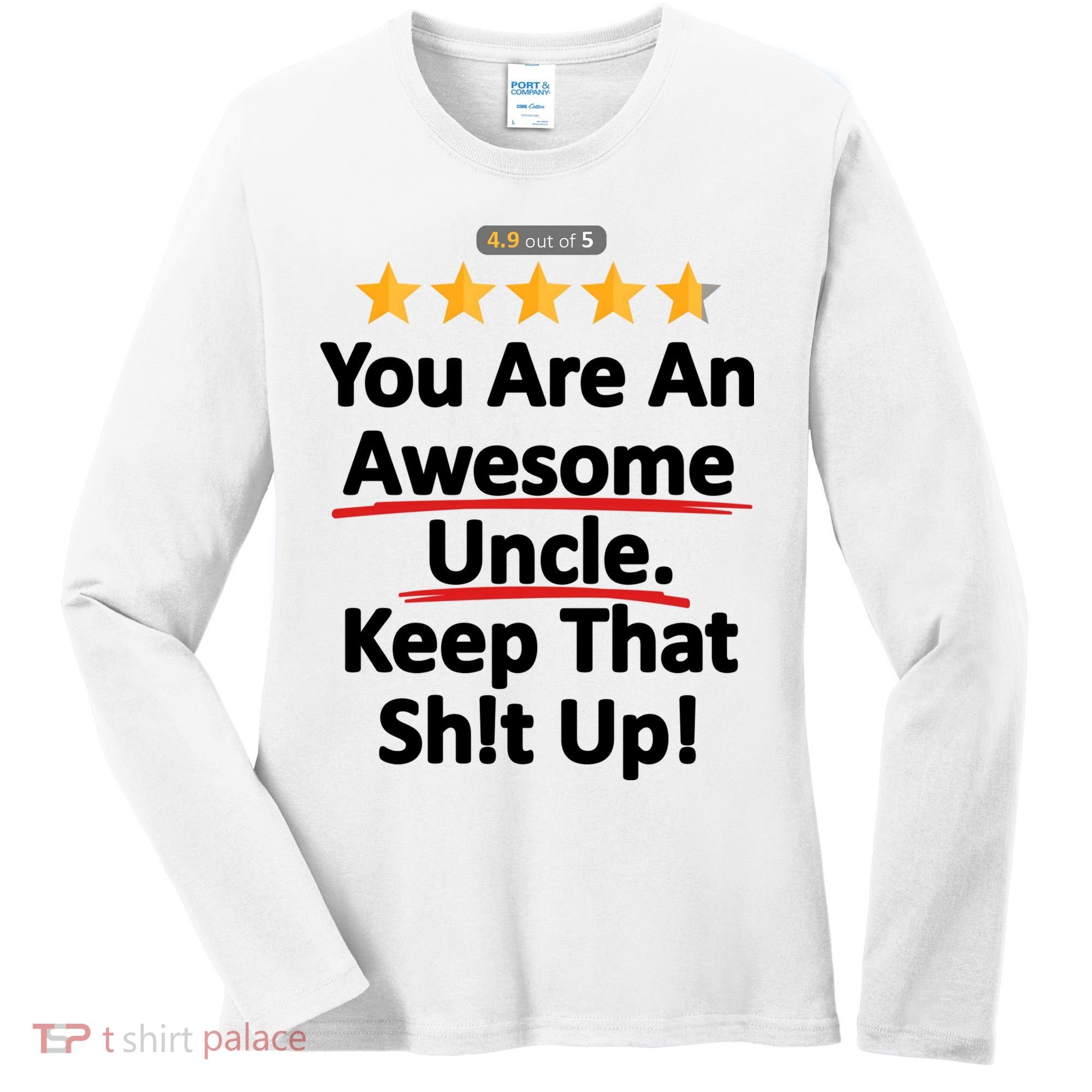 Awesome Uncle Funny Gift For Uncles Women's Long Sleeve Shirt