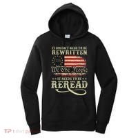 American Us Flag Constitution Of The Usa Needs To Be Reread Women's Hoodie thumb 0