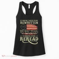American Us Flag Constitution Of The Usa Needs To Be Reread Women's Tank Top thumb 0