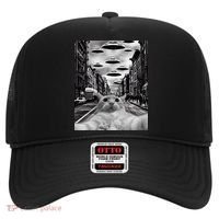 Alien UFO Funny Cat Selfie Hat thumb 0