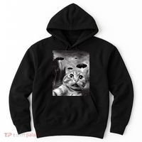 Alien UFO Funny Cat Selfie Hoodie thumb 0