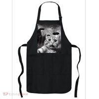 Alien UFO Funny Cat Selfie Apron thumb 0