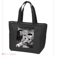 Alien UFO Funny Cat Selfie Tote Bag thumb 3
